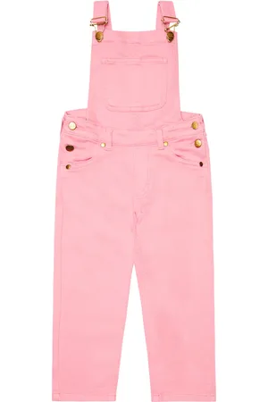 Mini Rodini Salopette in denim con logo