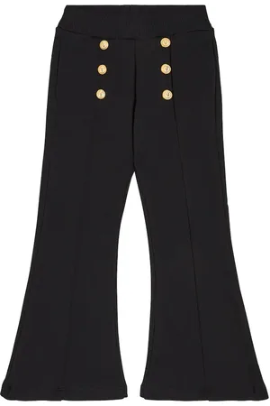 Balmain Pantaloni flared in misto cotone