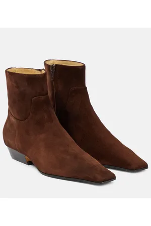 Khaite Stivaletti Chelsea Marfa in suede