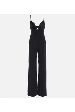 GALVAN Jumpsuit Prism in crêpe con raso