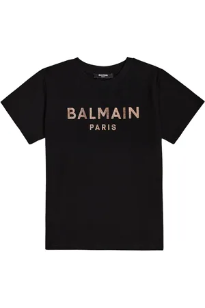 Balmain T-shirt in jersey di cotone con logo