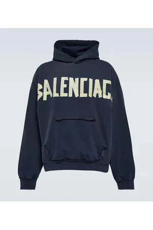 Balenciaga Felpa Tape in jersey di cotone con logo