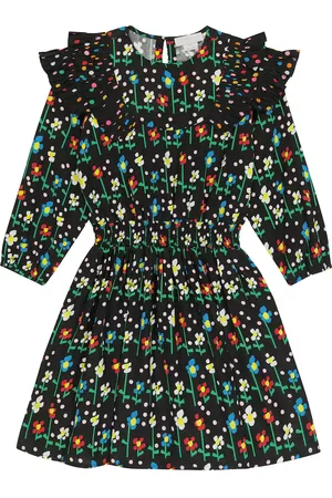 Stella McCartney Abito con stampa floreale e volant