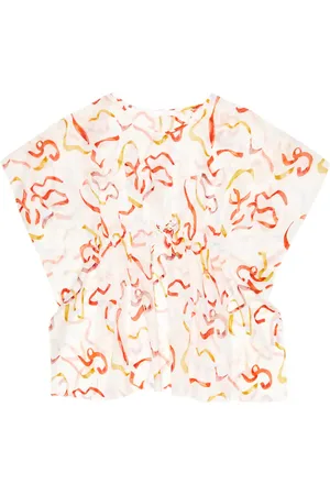 Chloé Chloé Kids Abito in cotone con coulisse