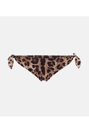 Dolce & Gabbana Slip bikini con stampa leopardata