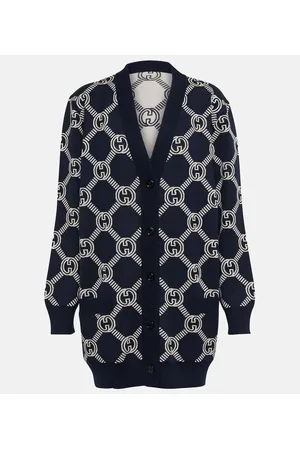 Gucci Cardigan GG reversibile in misto lana