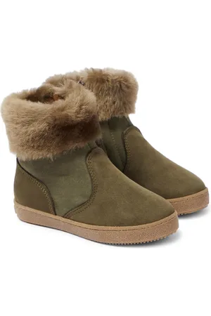PèPè PèPè Stivaletti in suede con shearling