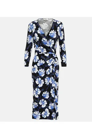 Diane von Furstenberg Abito midi Borris con stampa