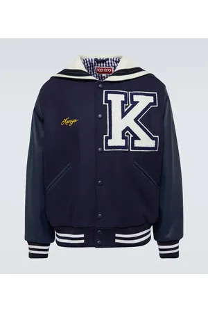 Kenzo Giacca varsity Sailor in pelle