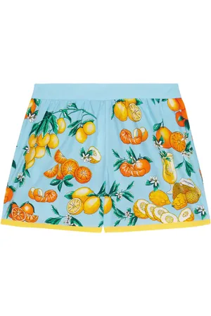 Dolce & Gabbana Shorts in popeline di cotone con stampa