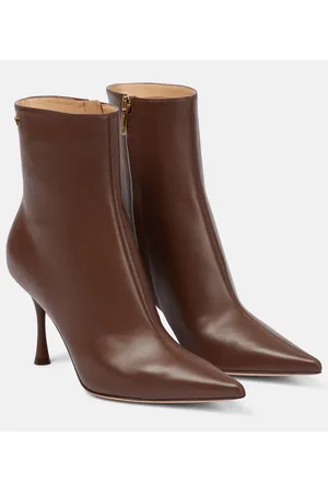 Gianvito Rossi Stivaletti Dunn in pelle