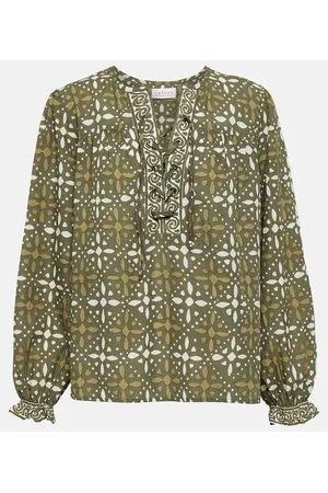 Velvet Top Audette in cotone con stampa