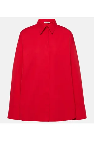 VALENTINO Camicia in popeline di cotone