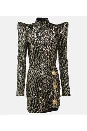 Balmain Miniabito con paillettes