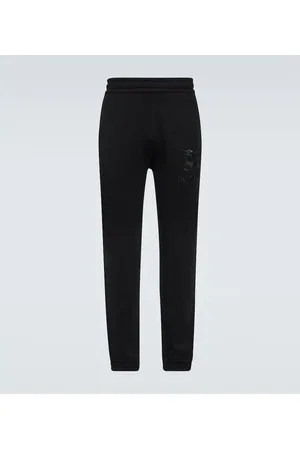 Burberry Pantaloni sportivi in cotone con ricamo