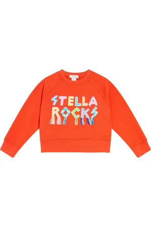 Stella McCartney Felpa in jersey di cotone con stampa