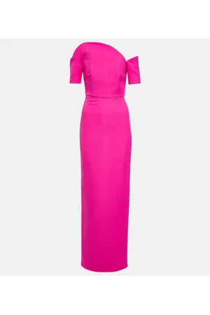 Roland Mouret Abito lungo asimmetrico in misto lana