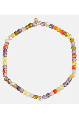 Sydney Evan Bracciale Evil Eye in oro 14kt con diamanti