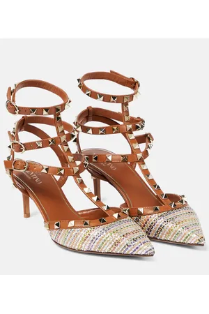VALENTINO GARAVANI Pumps Rockstud a righe