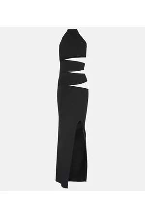 AYA MUSE Abito lungo Dione in jersey con cut-out