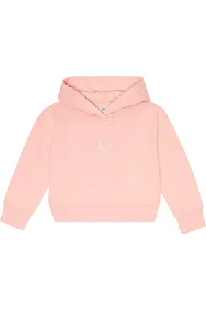 Woolrich Felpa in cotone con logo e cappuccio