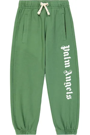 Palm Angels Pantaloni sportivi in jersey di cotone