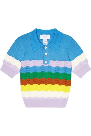 PAADE Polo in cotone in maglia pointelle