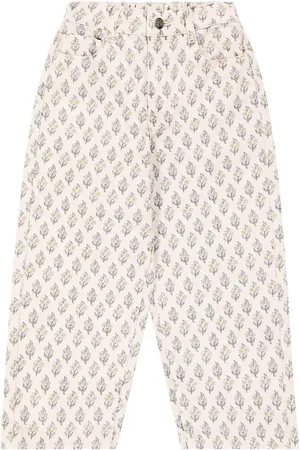 The New Society Pantaloni Elaine in cotone con stampa
