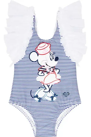 MONNALISA X Disney® - Baby - Costume intero a righe con volant