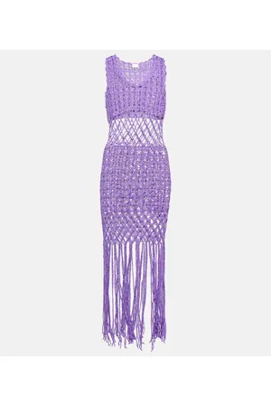 ANNA KOSTUROVA Miniabito in crochet