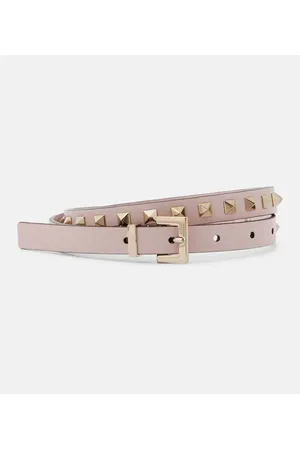 VALENTINO GARAVANI Cintura slim Rockstud in pelle