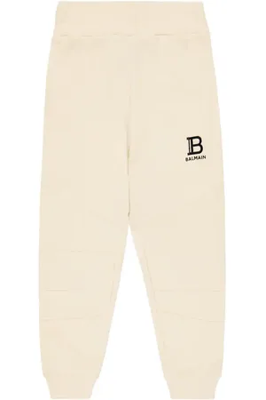 Balmain Pantaloni sportivi in cotone con logo