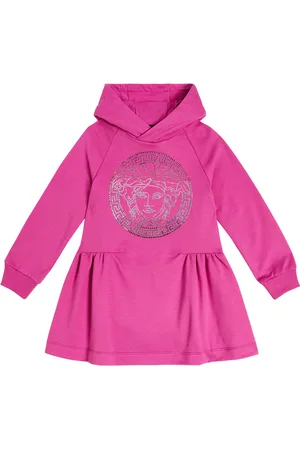 VERSACE Abito in cotone con cristalli