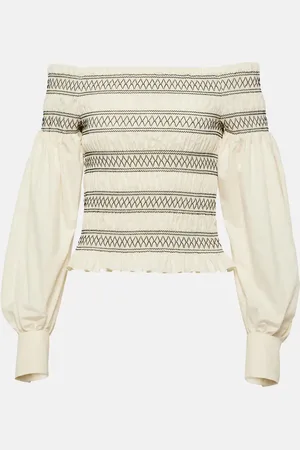 Max Mara Top Walk in cotone a righe