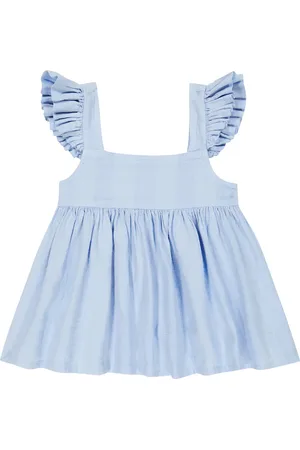 MORLEY Top Sky in popeline di cotone