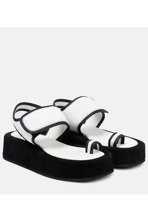 WARDROBE.NYC Sandali in neoprene e suede con platform