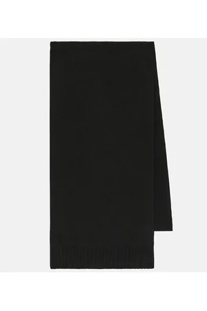 Jil Sander Sciarpa in lana con dettaglio a coste