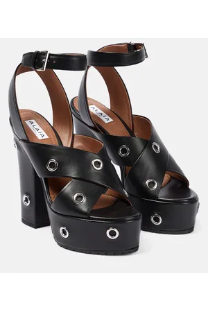 Alaïa Alaïa Sandali in pelle con plateau