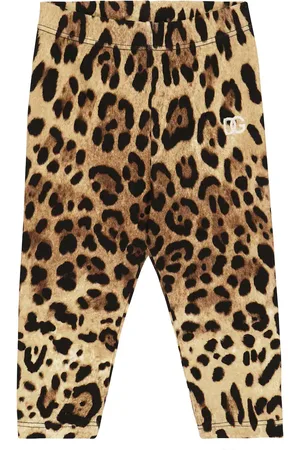 Dolce & Gabbana Baby - Leggings in misto cotone con stampa