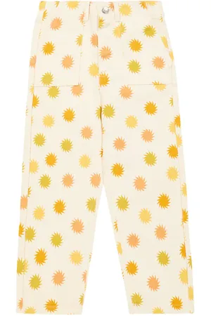 The New Society Pantaloni Tramonto in cotone con stampa