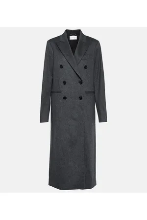 Victoria Beckham Cappotto doppiopetto in lana mélange