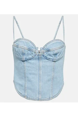 MAGDA BUTRYM Bustier di jeans