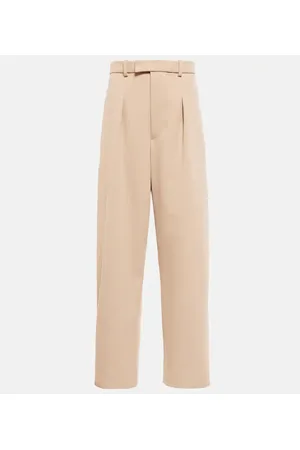 WARDROBE.NYC Pantaloni regular in lana a vita alta