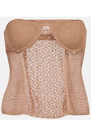 Khaite Bustier Lori in maglia di pizzo