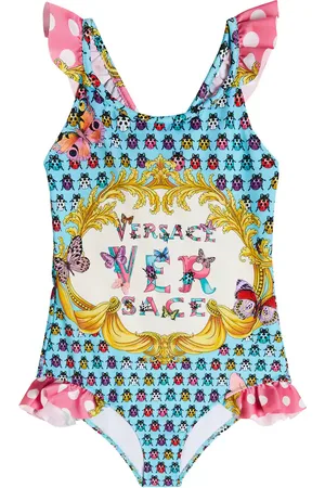 VERSACE Costume intero con stampa del logo
