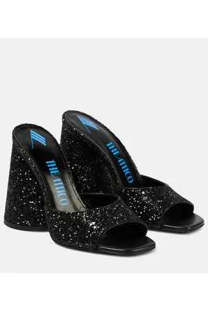 The Attico Sandali Luz in pelle con glitter