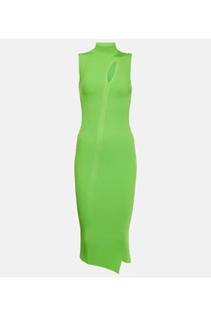VERSACE Abito midi in maglia