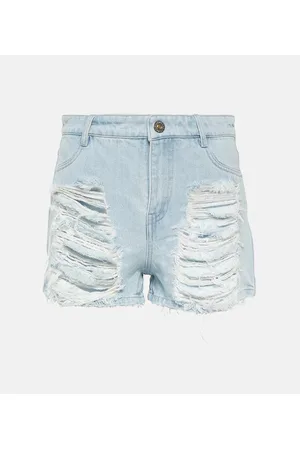 DION LEE Shorts di jeans a vita alta