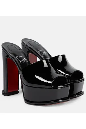 Christian Louboutin Sandali Amali in vernice con plateau