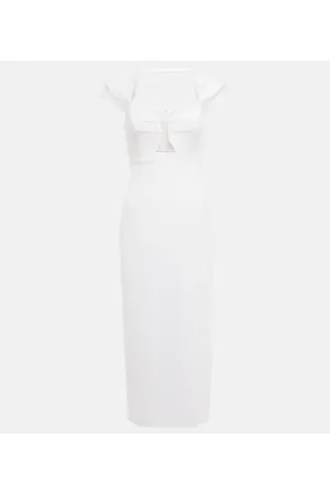 Roland Mouret Abito midi con maniche ad aletta